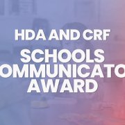 Dr Katharina Richter receives HDA School Communicator Award for 2022.